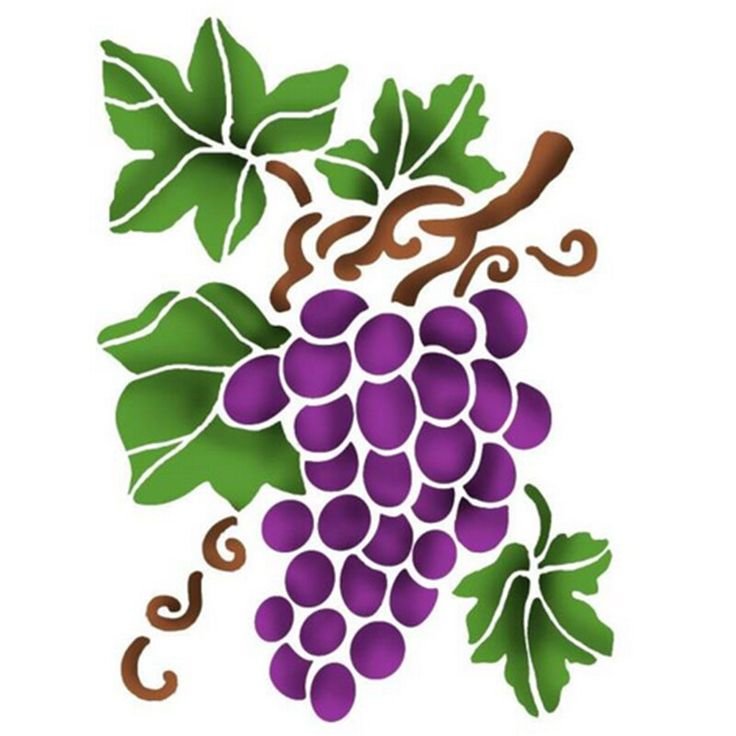 Стилизованный виноград