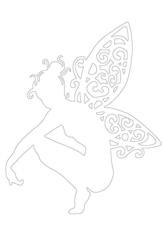 Фея трафарет для вырезания