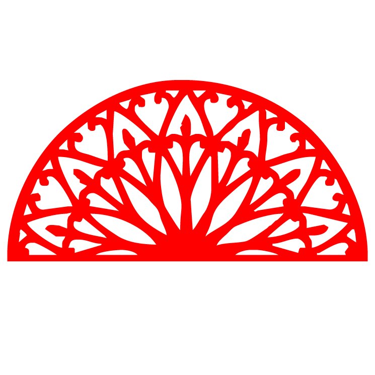 Орнамент полукруг