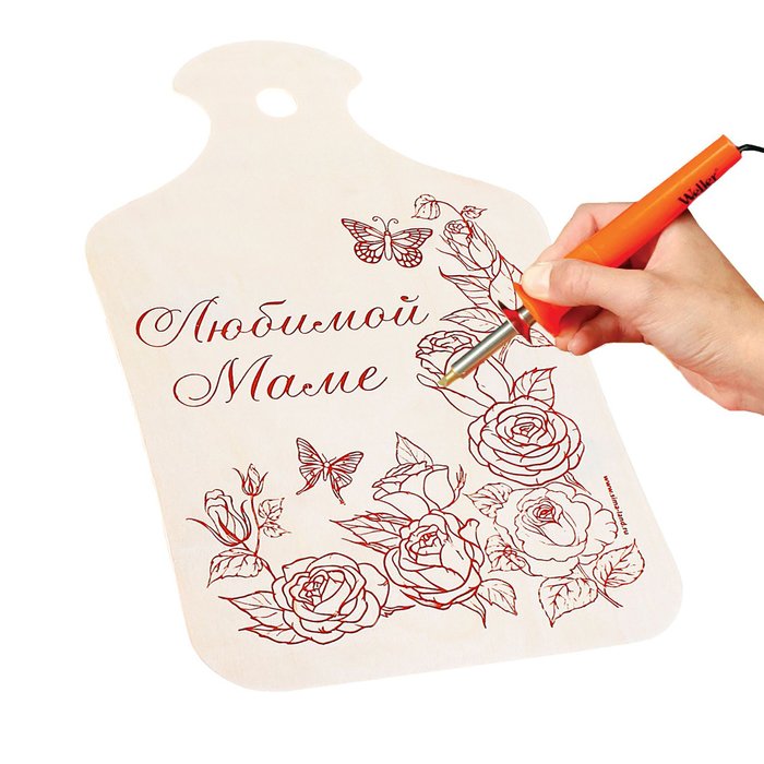 Выжигание на кухонной доске