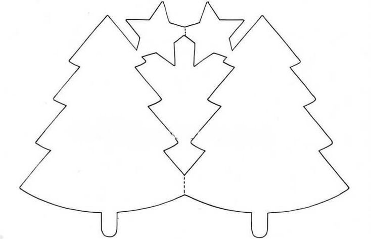 Трафарет "елка"