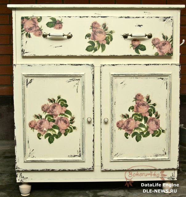 Расписная мебель в стиле Прованс
