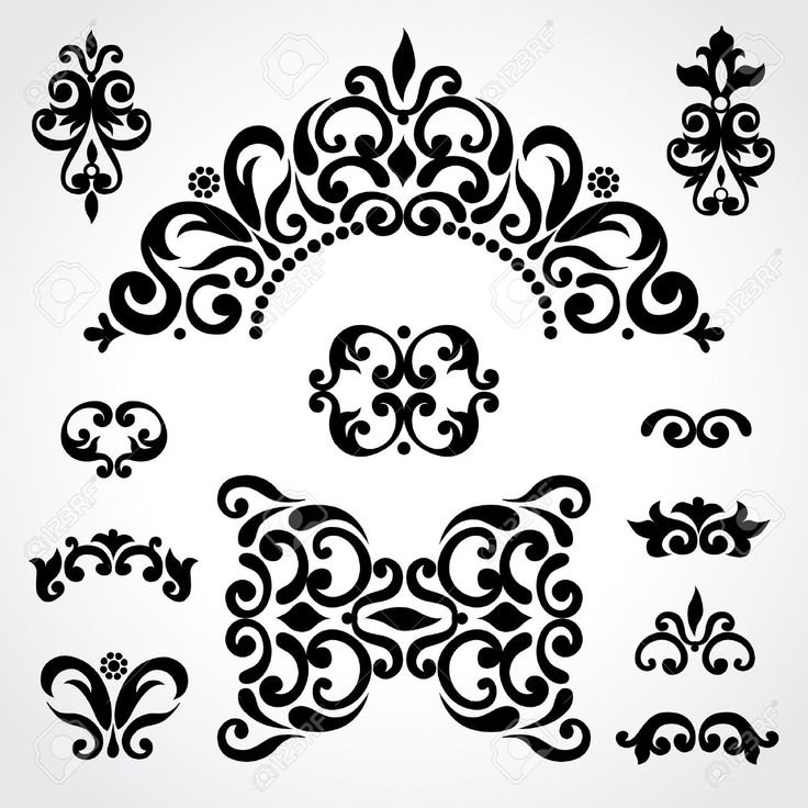 Полукруглый орнамент