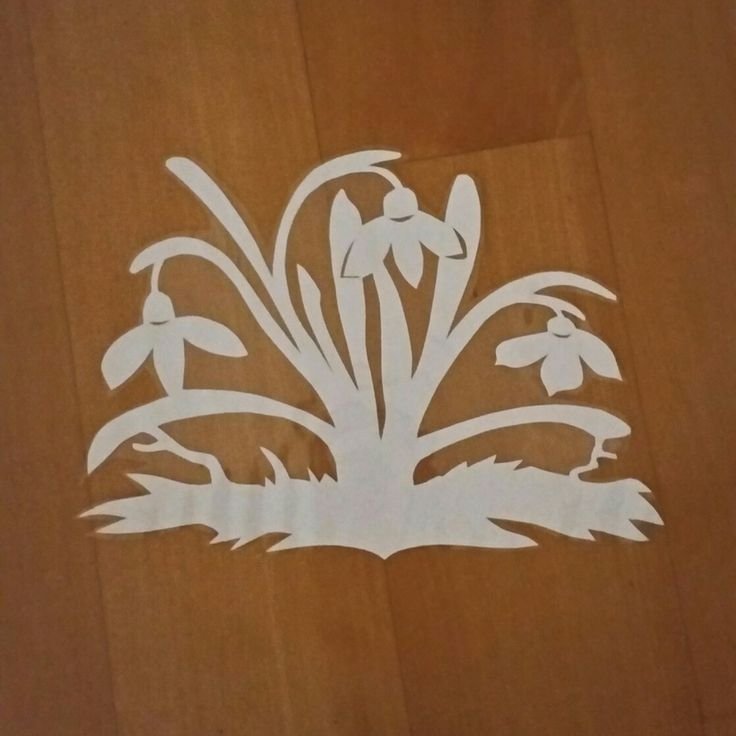 Весенние вырезалки на окна