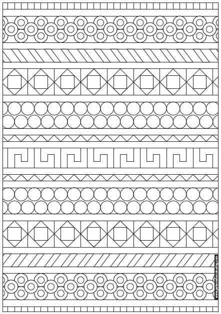 Ленточный орнамент геометрический