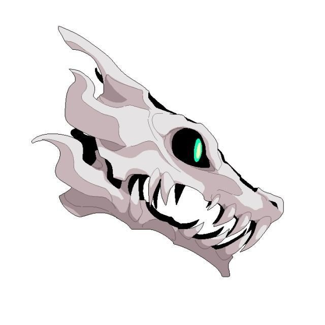 Гастер бластер сбоку