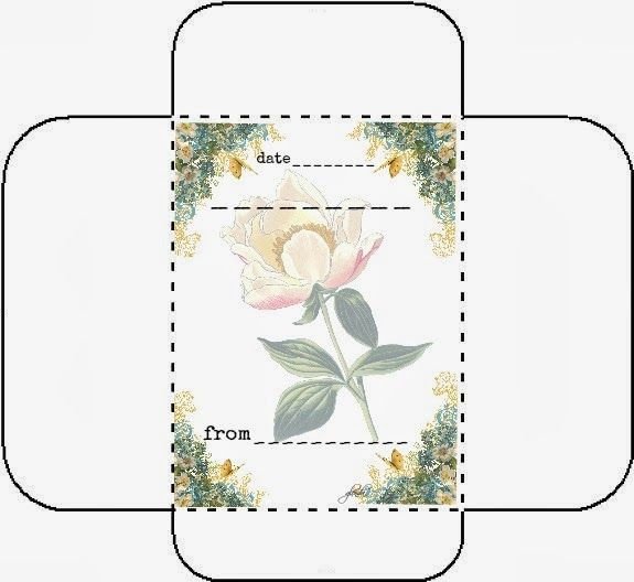 Макет конверта для семян