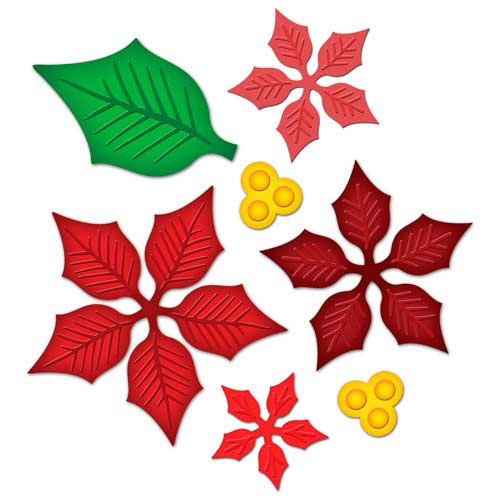 Пуансеттия Скрапбукинг