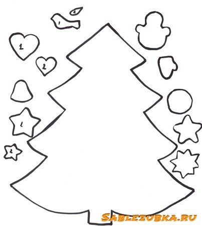 Аппликация елка