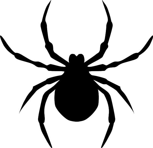 Трафарет паука на Хэллоуин