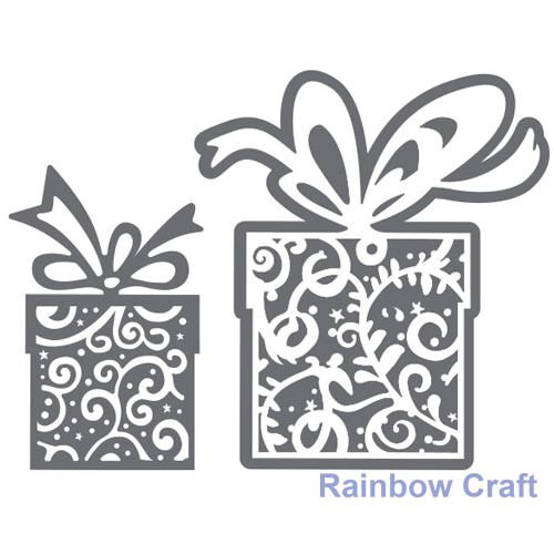 Трафареты на окна подарки