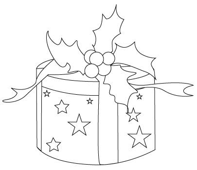 Трафареты на окна подарки