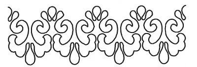 Тамбурная вышивка Татарская бордюр