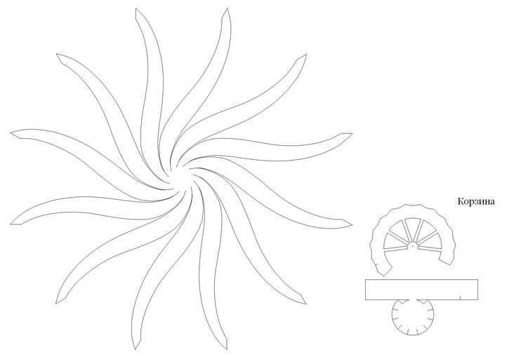 Шаблон для объемного воздушного шара