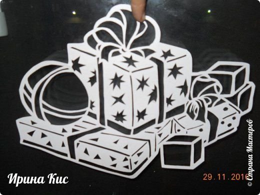 Вытынанки подарки новогодние
