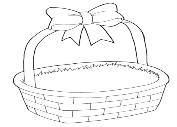 Корзинка раскраска