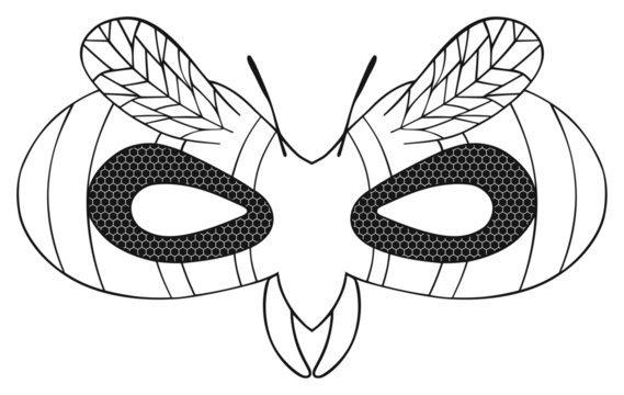 Маска Стрекозы на голову