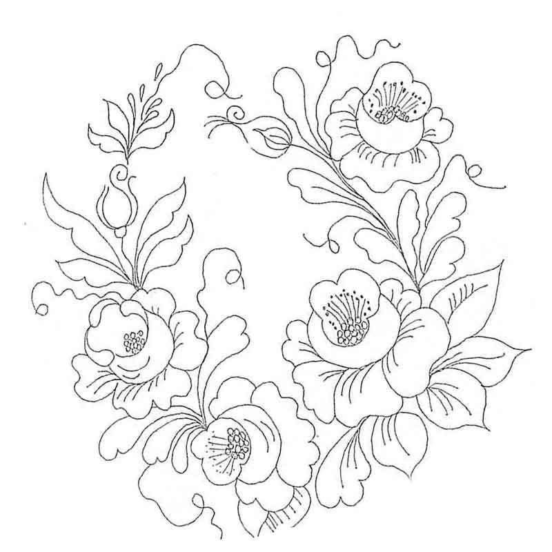 Роспись раскраска для детей