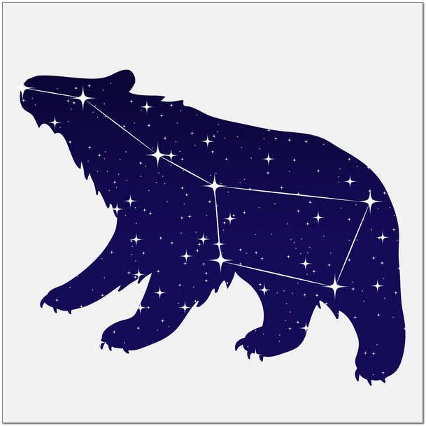 Созвездие малой медведицы схема