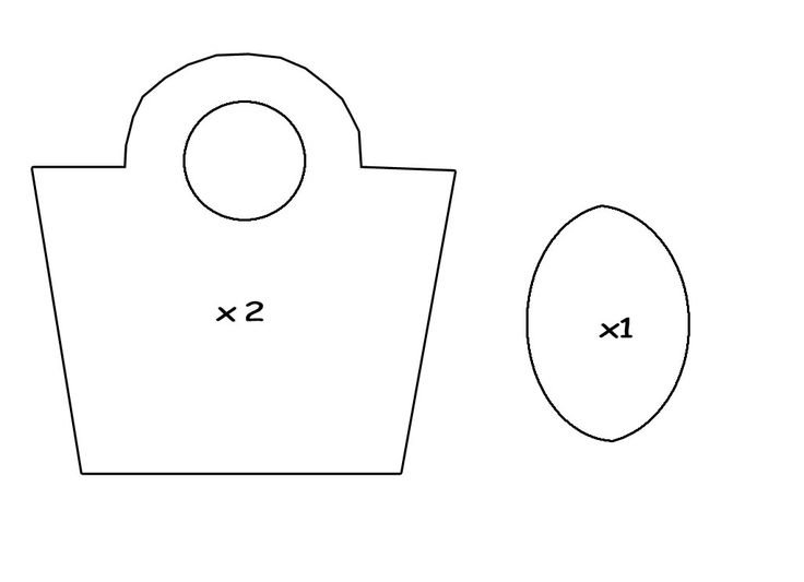 Сумочка из фетра выкройка