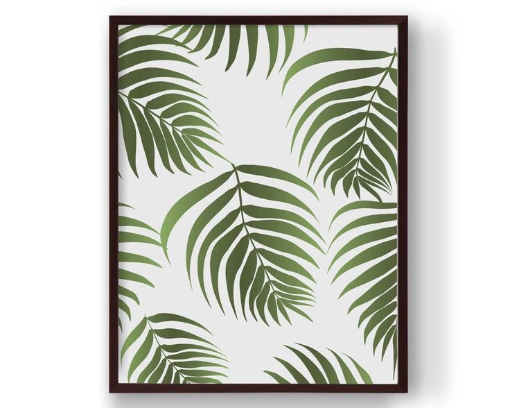 Панно тропические листья