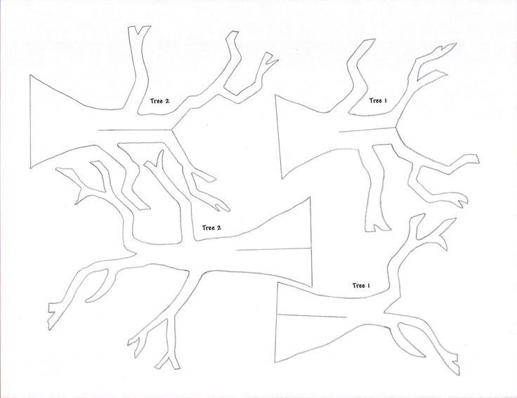 Макет объемного дерева