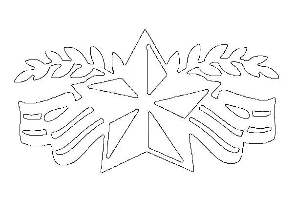 Трафареты к Дню Победы на окна