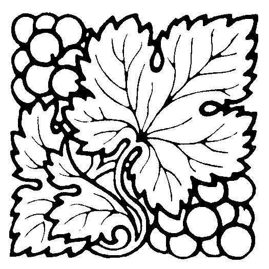 Трафарет Виноградная лоза