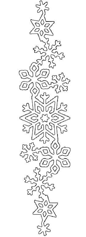 Вытынанки снежинки