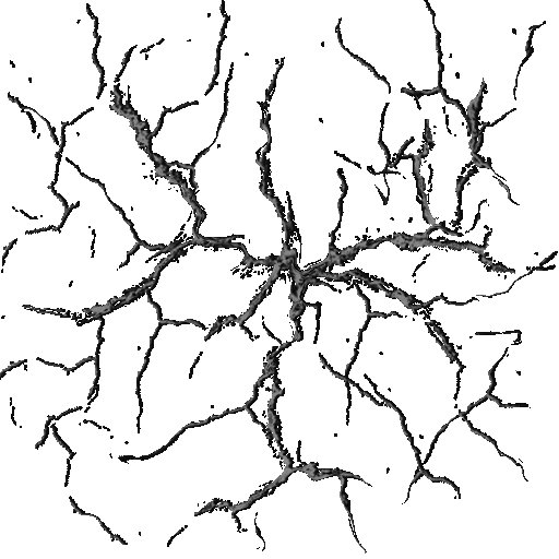 Трещины на белом фоне