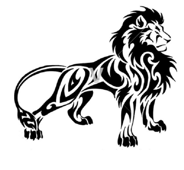 Лев для выжигания