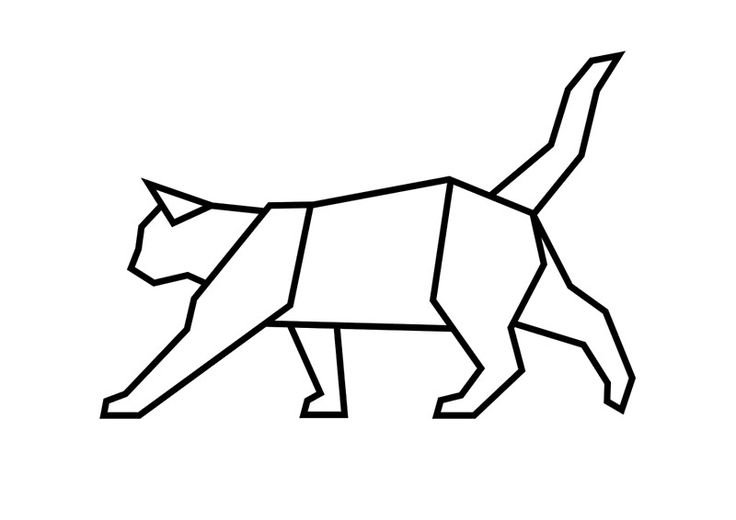 Рисование животных геометрическими фигурами