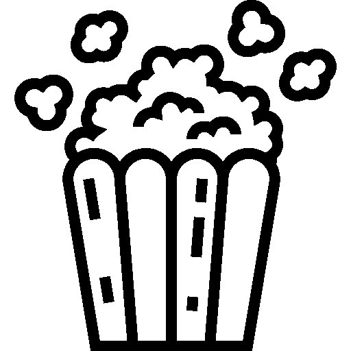 Попкорн силуэт