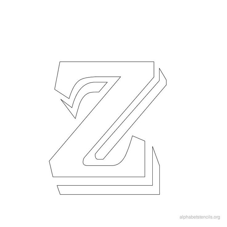 Макет буквы z