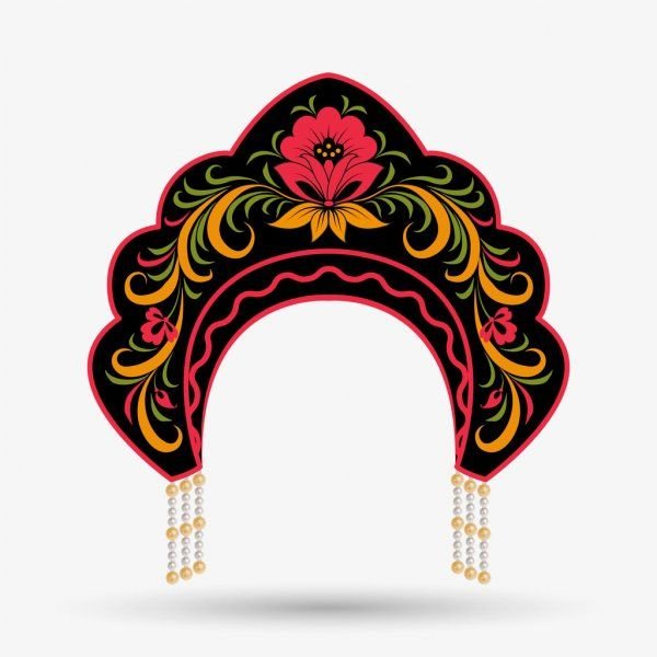 Кокошник расписной