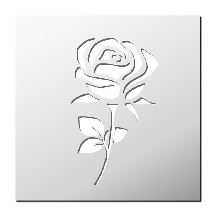 Трафареты цветов на стену