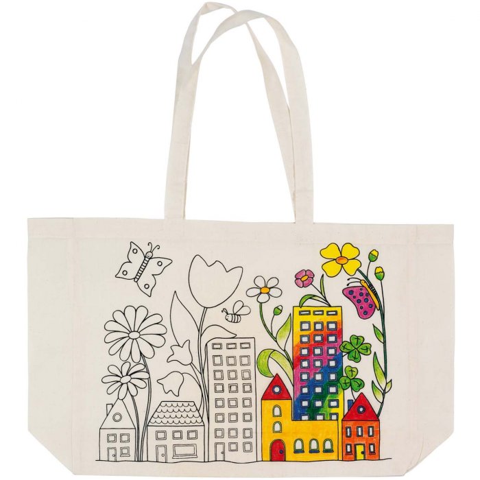 Сумка шоппер роспись