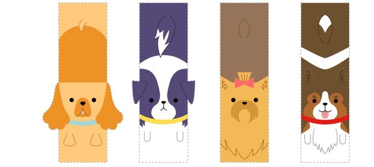 Закладка шаблон для печати