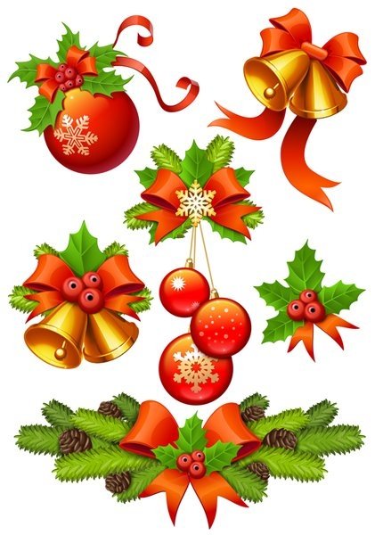 Новогодние украшения на окна цветные