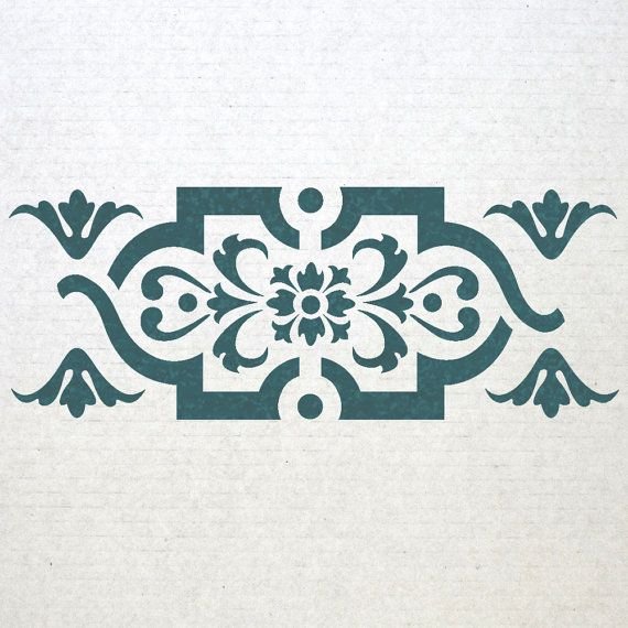 Трафареты узоров для стен