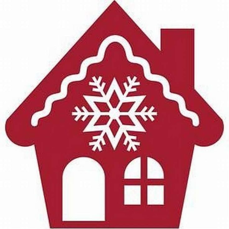 Новогодние домики на окна