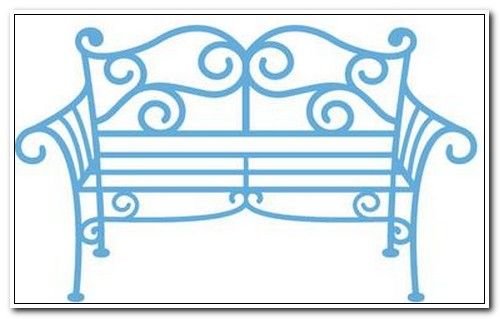 Скамейка трафарет