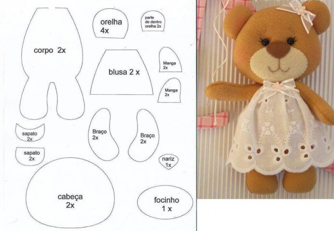 Выкройки игрушекиз Фера