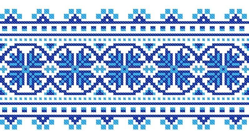 Белорусский Василек орнамент