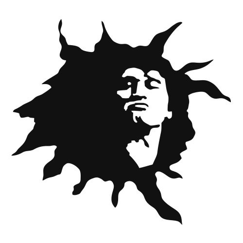 Виктор Цой трафаретный портрет