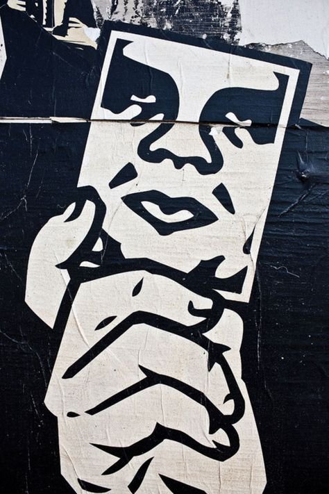 Obey трафарет