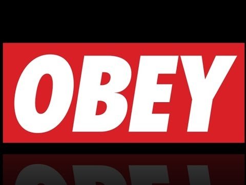 Obey трафарет