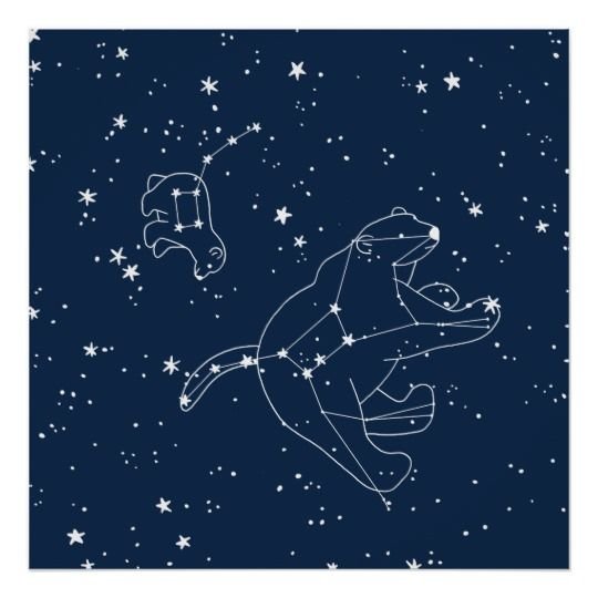 Созвездие малой медведицы схема