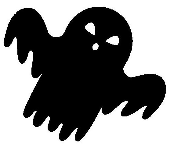 Приведения из бумаги для Хэллоуина