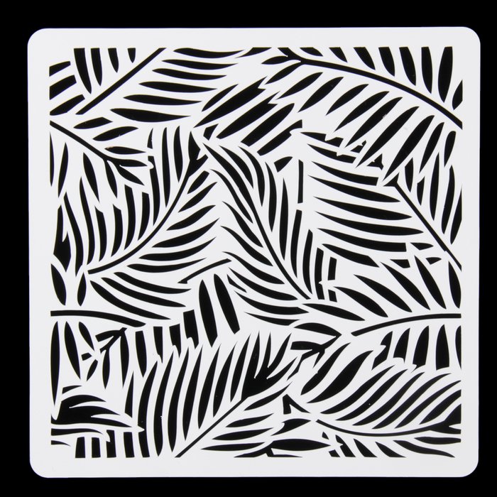 Папоротник трафарет